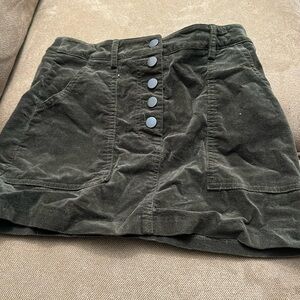 Dark Green Forever 21 Skirt